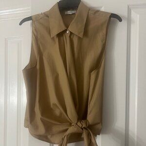 Vince Sleeveless Front Tie top - Size 14